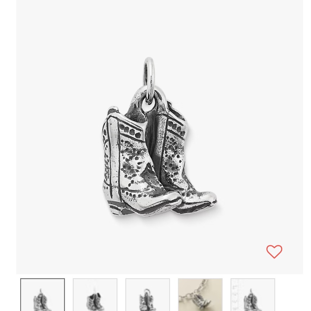 JAMES AVERY SILVER BOOTS CHARM